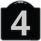Signmission Sign with Number 4 Heavy-Gauge Aluminum Architectural Sign, 18" x 18", BS-1818-22895 A-DES-BS-1818-22895 - alternate 1